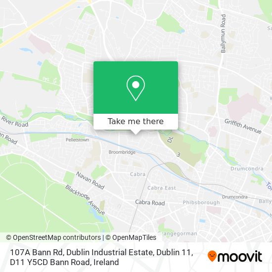 107A Bann Rd, Dublin Industrial Estate, Dublin 11, D11 Y5CD Bann Road map