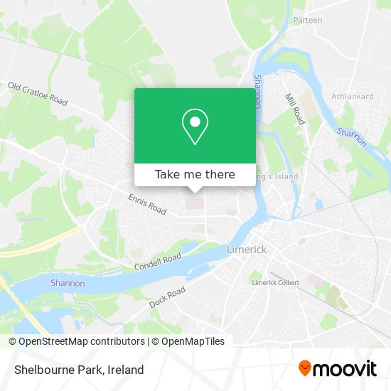 Shelbourne Park map