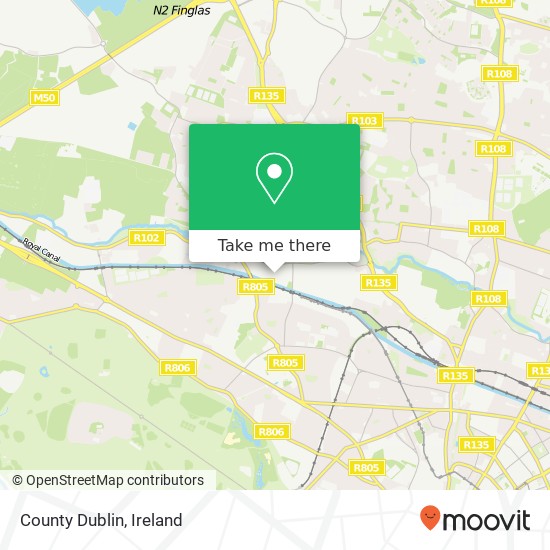 County Dublin map