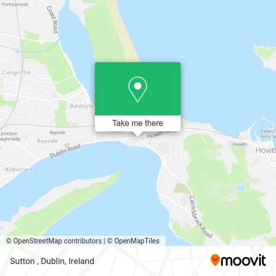 Sutton , Dublin map