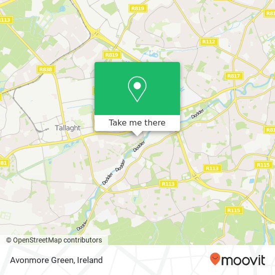 Avonmore Green map