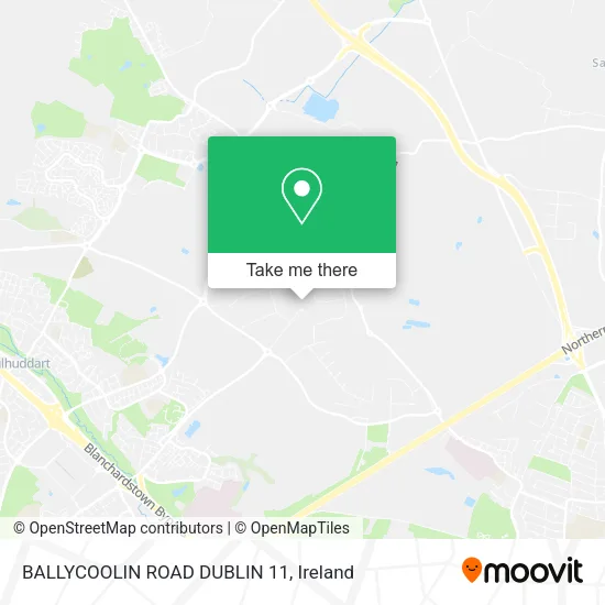 BALLYCOOLIN ROAD DUBLIN 11 map
