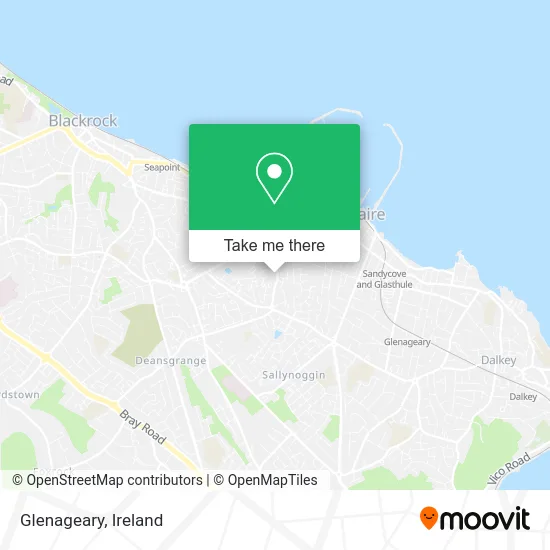 Glenageary map