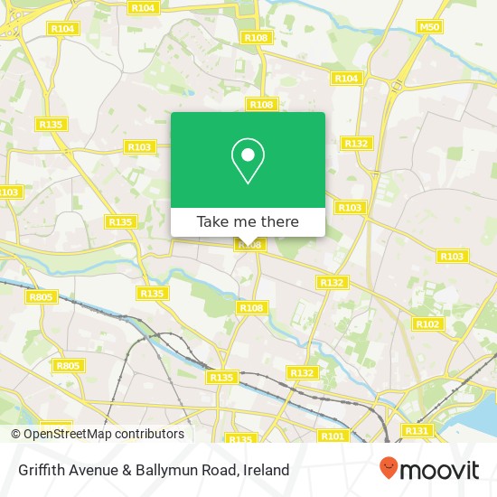 Griffith Avenue & Ballymun Road map
