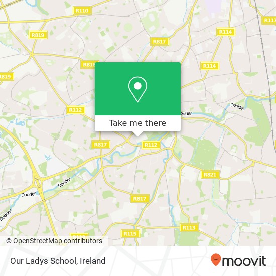 Our Ladys School map