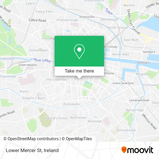 Lower Mercer St map