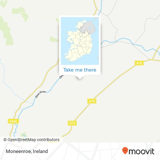 Moneenroe map