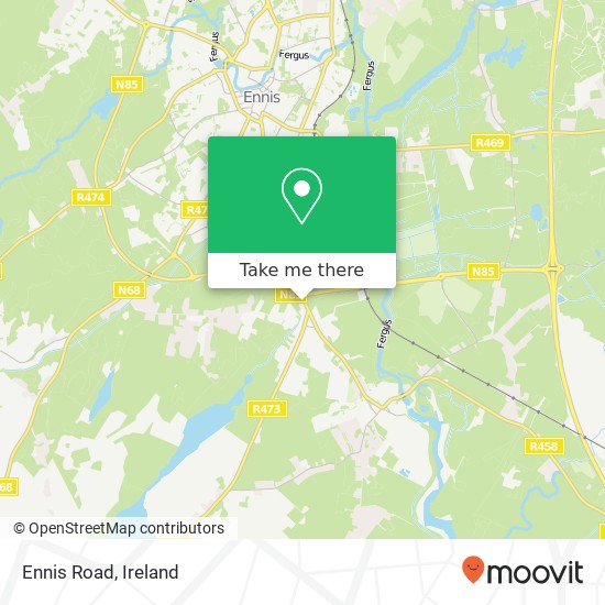 Ennis Road map