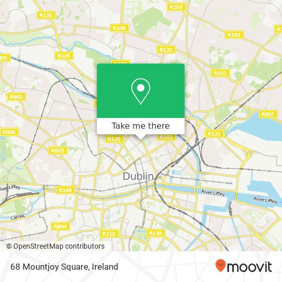 68 Mountjoy Square map
