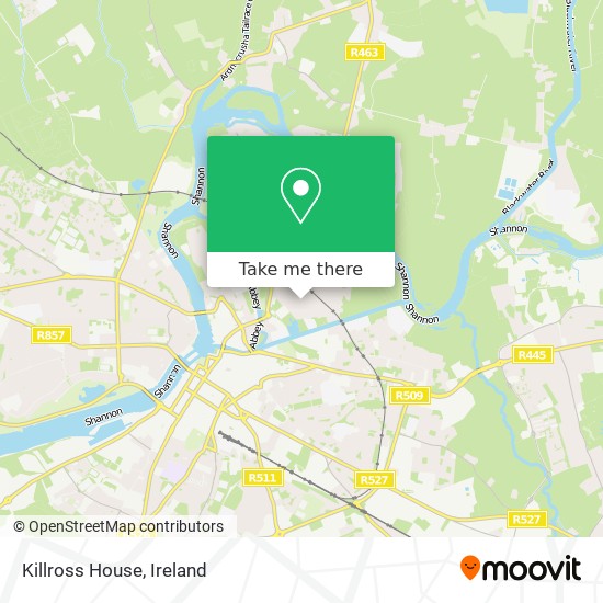 Killross House map