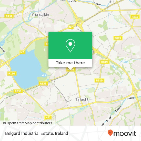 Belgard Industrial Estate map