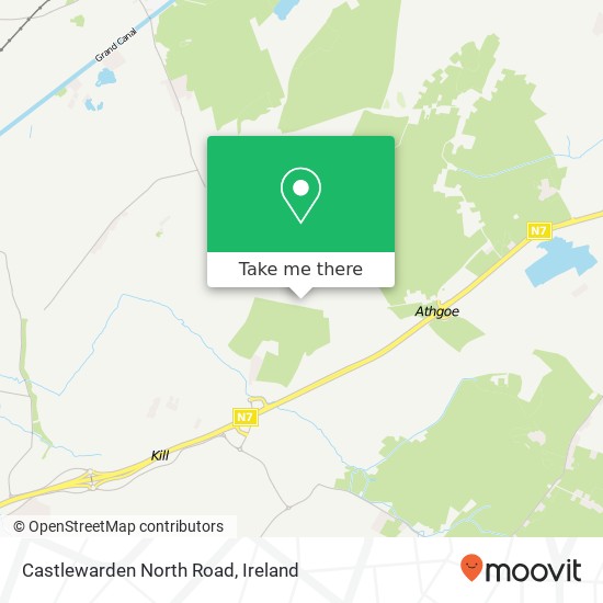 Castlewarden North Road map