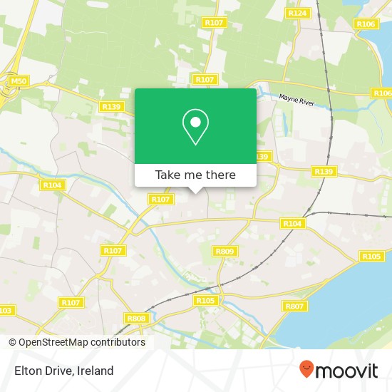 Elton Drive map