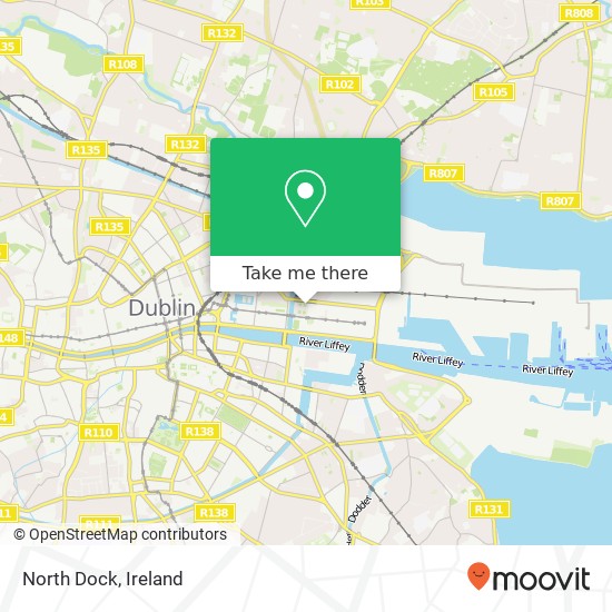 North Dock map