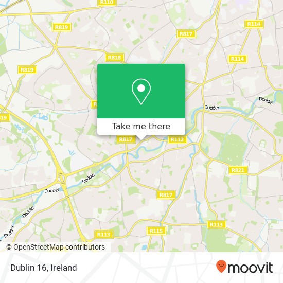 Dublin 16 map