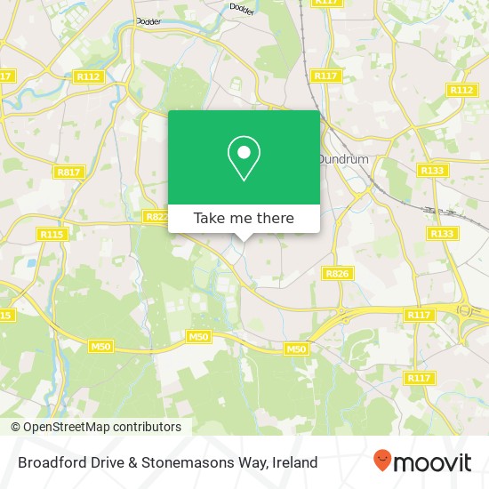 Broadford Drive & Stonemasons Way map