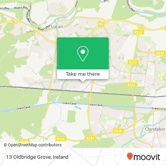 13 Oldbridge Grove map