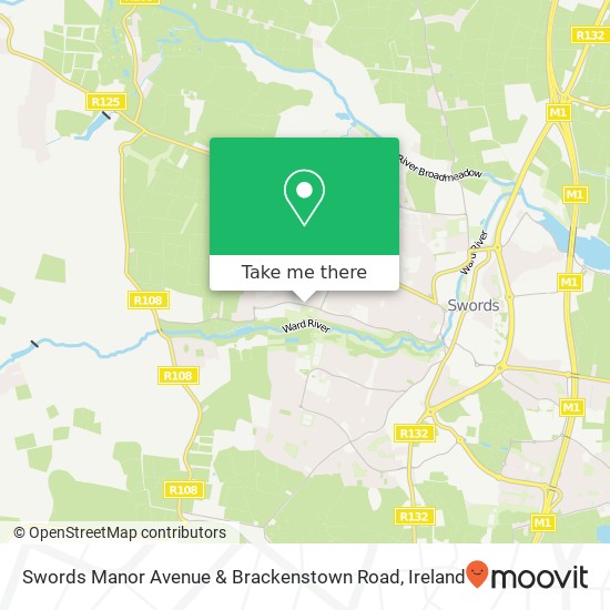 Swords Manor Avenue & Brackenstown Road map