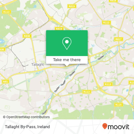 Tallaght By-Pass map