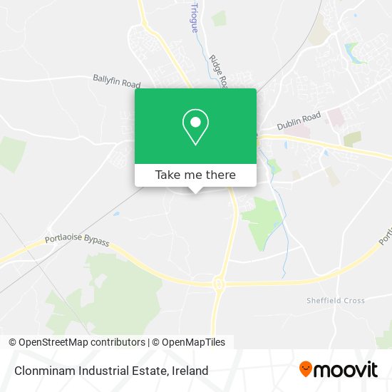 Clonminam Industrial Estate map