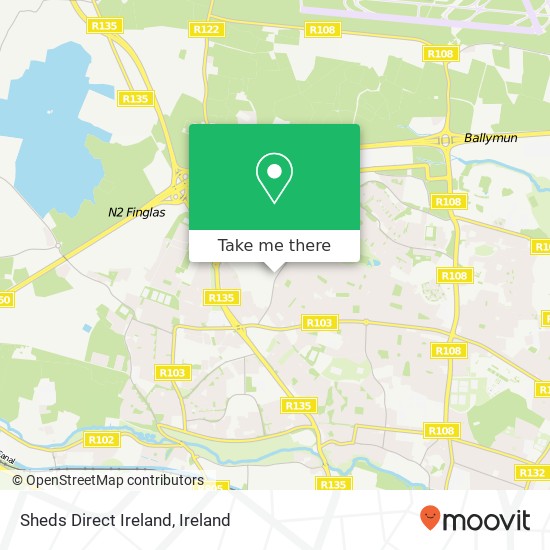 Sheds Direct Ireland map