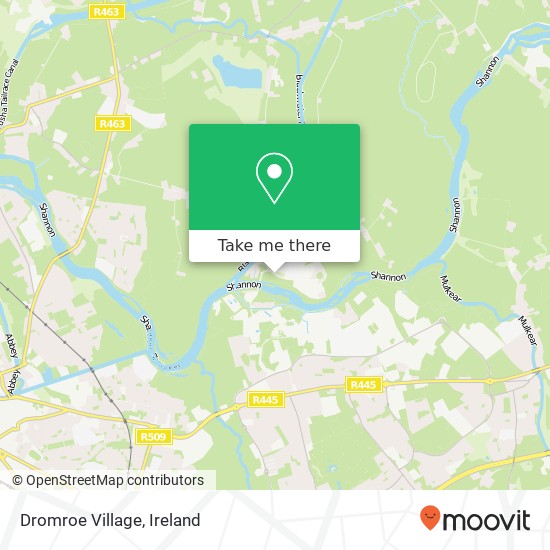 Dromroe Village map