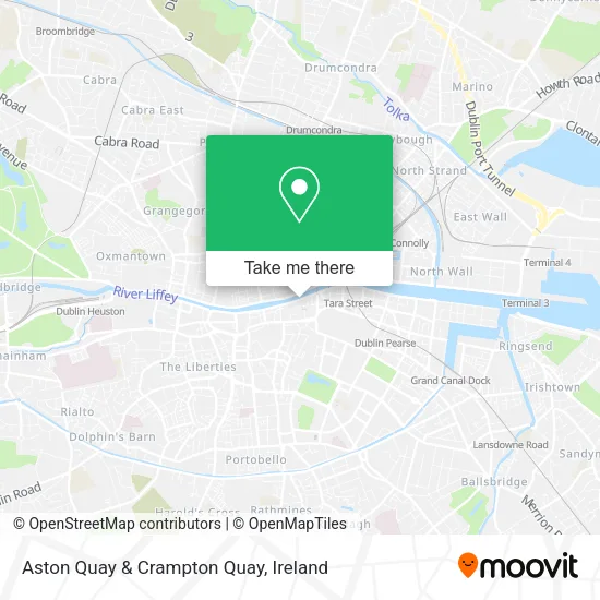 Aston Quay & Crampton Quay map
