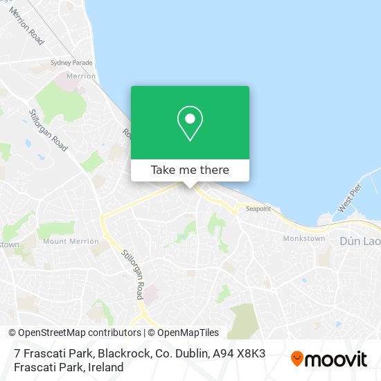 7 Frascati Park, Blackrock, Co. Dublin, A94 X8K3 Frascati Park map
