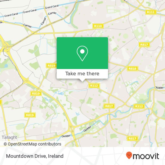 Mountdown Drive map