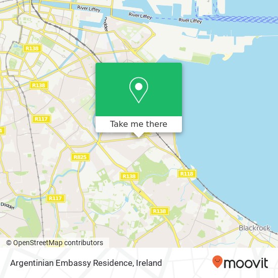 Argentinian Embassy Residence map