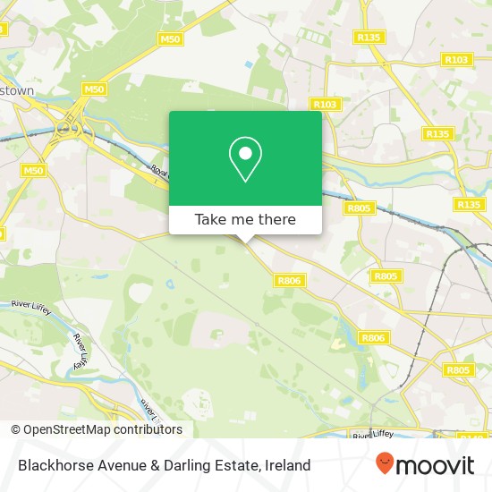 Blackhorse Avenue & Darling Estate map