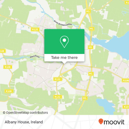 Albany House map