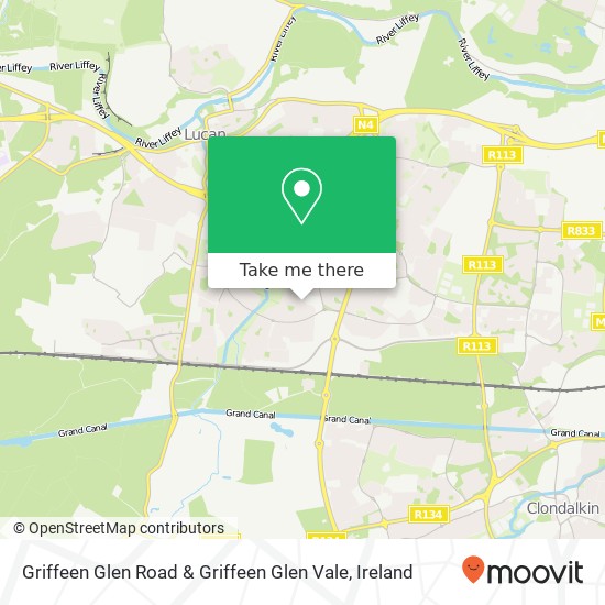 Griffeen Glen Road & Griffeen Glen Vale map