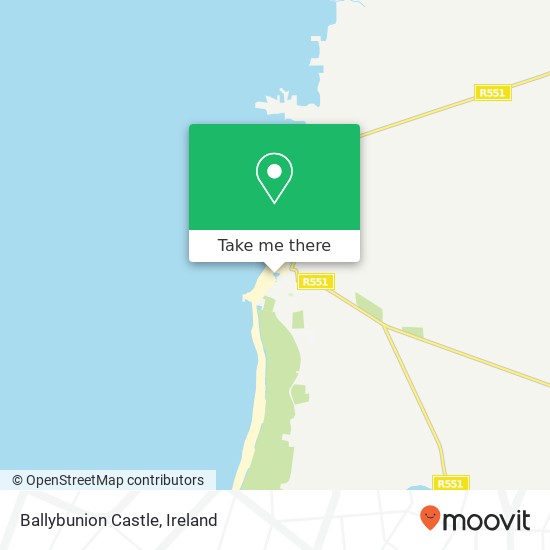 Ballybunion Castle map