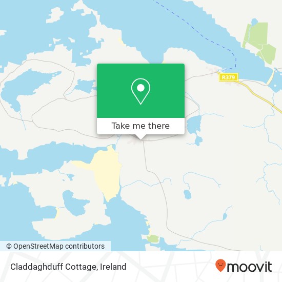 Claddaghduff Cottage map