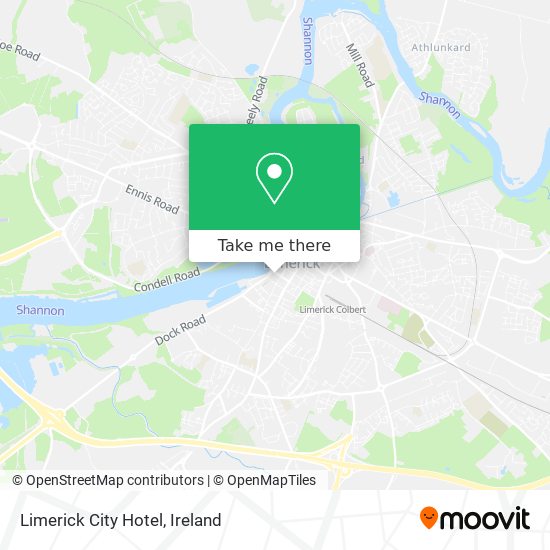 Limerick City Hotel map