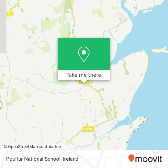 Poulfur National School map
