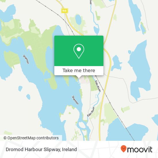 Dromod Harbour Slipway map
