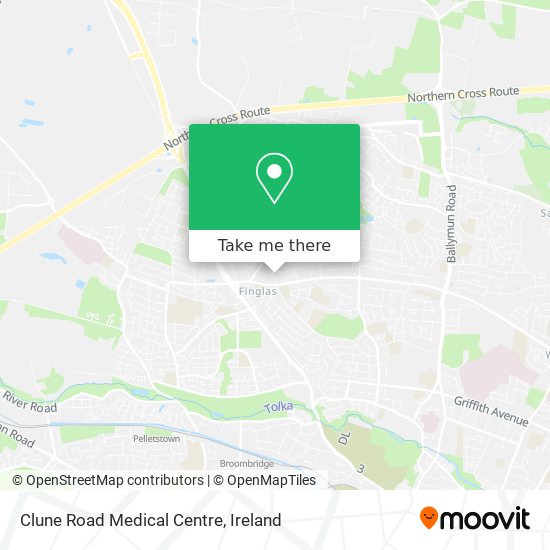 Clune Road Medical Centre map