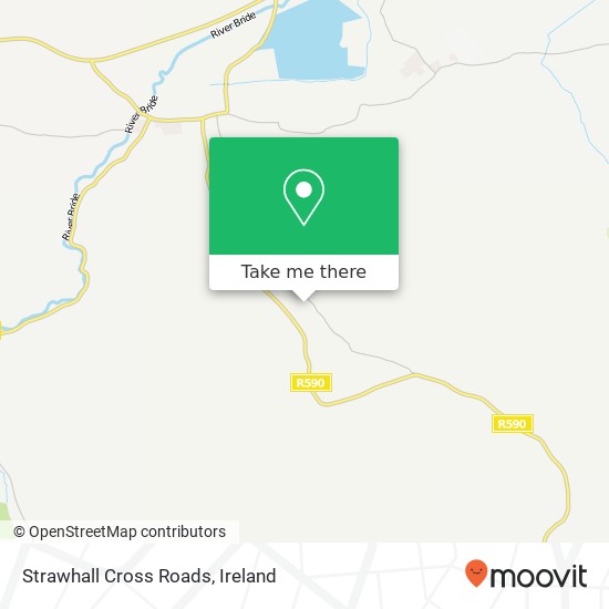 Strawhall Cross Roads map