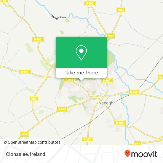 Clonaslee map