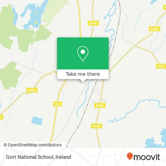 Gort National School map