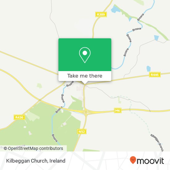 Kilbeggan Church map