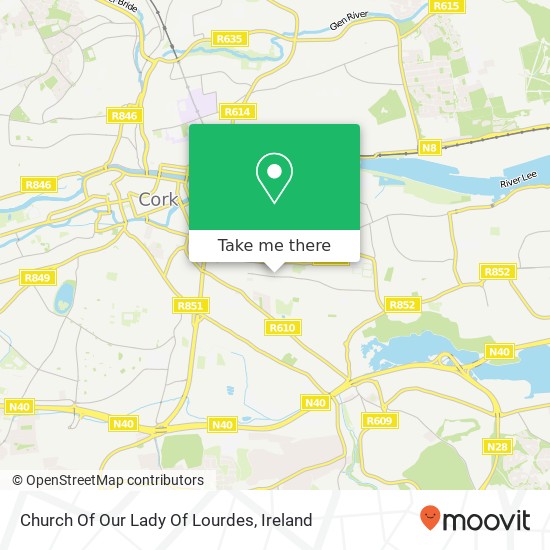 Church Of Our Lady Of Lourdes map