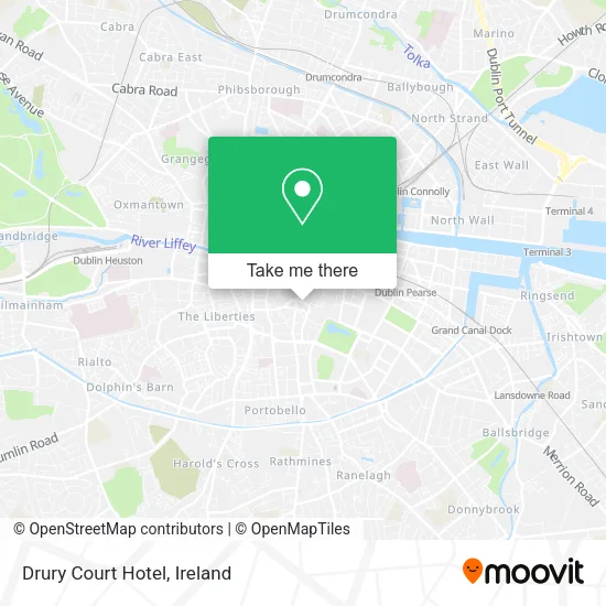 Drury Court Hotel map