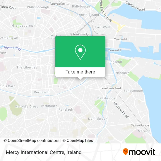 Mercy International Centre map