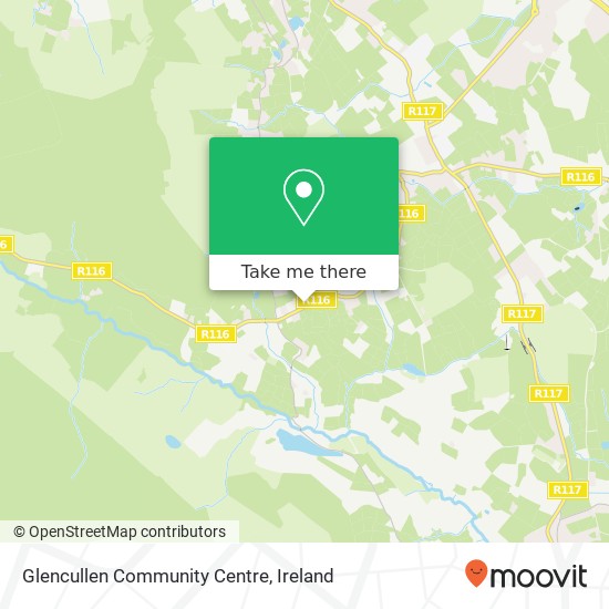 Glencullen Community Centre map