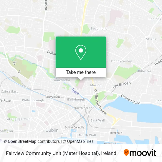Fairview Community Unit (Mater Hospital) map