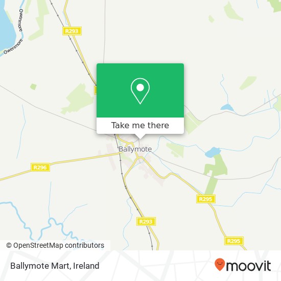 Ballymote Mart map