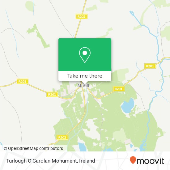 Turlough O'Carolan Monument map